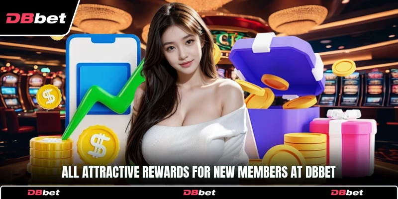 All attractive rewards for new members at DbBet